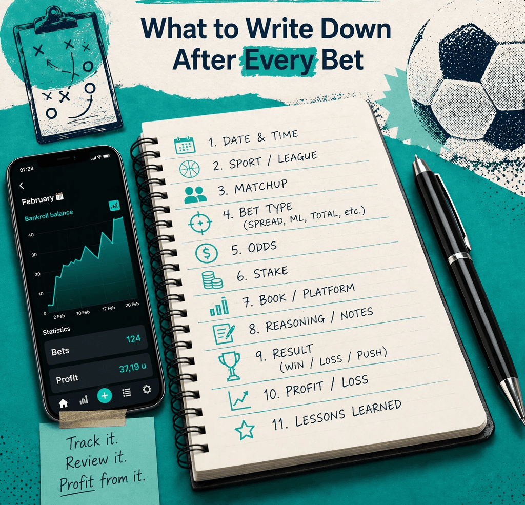 Sports Betting Journal: What to Write Down After Every Bet